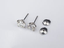 GIA Diamond Stud Earrings 2.6 carat Platinum RBC Natural K SI2 EG2110