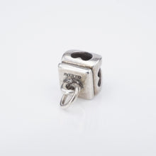 James Avery Open Heart Finial Charm 3D Sterling Silver Retired CHS1915