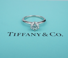 Tiffany & Co Diamond Engagement Ring Platinum 1.34ct H VVS2 Size 8.25 CO1182