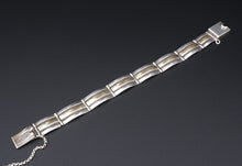 Navajo Sterling Silver 14k Gold Panel Bracelet Herbert Begaye 6.75" BS2870