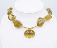 Darlene de Sedle 22k Gold Rare Grossular Garnet Necklace Designer NG1317