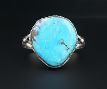 Navajo Alex Gelvin Turquoise Cuff Bracelet Sterling Silver 6.75" Signed BS2950