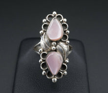 Navajo Robert Johnson Sterling Silver Pink Mother of Pearl Ring Sz 6.5 RS3058