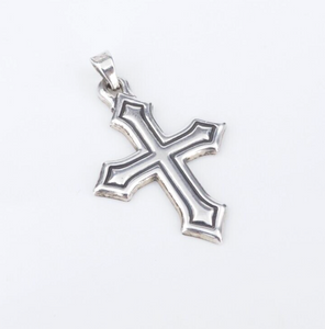 James Avery Passion Cross Pendant Charm Sterling Silver 1 1/16" Engraved PS2152