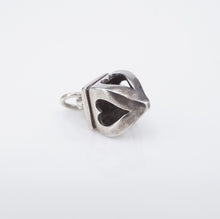 James Avery Open Heart Finial Charm 3D Sterling Silver Retired CHS1915