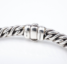 David Yurman Lyrica Bracelet X Station Sterling Silver 18k Gold 7.25" 9mm BS2921