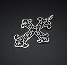 James Avery Hayden Cross Pendant Sterling Silver 2.25" HTF Rare Retired PS2005