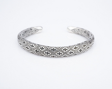 Designer Scott Kay Cross Cuff Bangle Bracelet Sterling Silver 6" 8mm BS2949