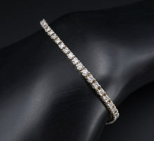 Classic 14k White Gold 1.9 carat Natural Diamond Tennis Bracelet 7.25" BG772