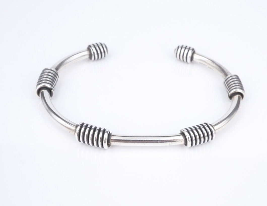 Vintage James Avery Kalahari Cuff Bracelet Sterling Silver Retired 7.75
