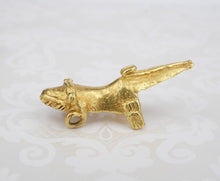 22k Gold Ancient Mesoamerican Aztec Axolotl Pendant PreColumbian Lizard PG1807