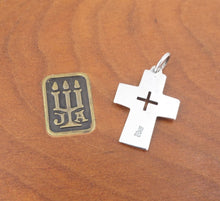 James Avery Cutout Mission Cross Pendant Sterling Silver 1" HTF Retired PS2117