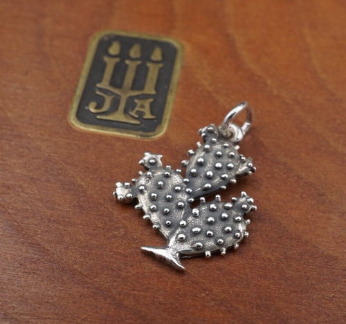 James Avery Prickly Pear Cactus Sterling Silver Charm Rare Retired CHS1868
