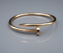 Cartier 18k Pink Gold Nail Bracelet Size 17 Juste un Clou New Style Auth BG940