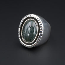 Chunky Sterling Silver Cabochon Candy Dome Blue Quartz Ring Size 8.75 RS3245