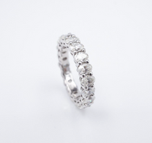 Platinum Oval Cut Diamond Eternity Band Ring 3ctw Size 5 Anniversary NWOT CO1194